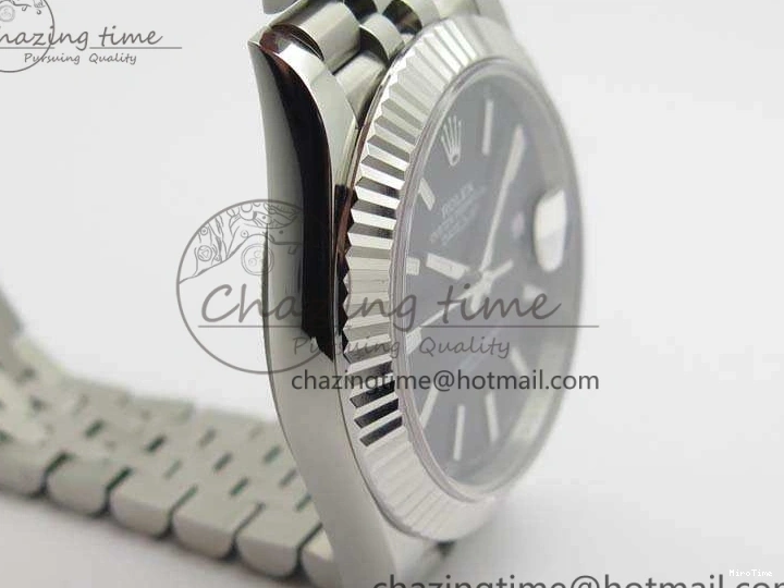 MiroTime 0218 SmartChoice DateJust II 40mm BP Maker Best Edition Black Dial On New Version Jubilee Bracelet A 3538